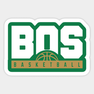 Boston Basketball Tee Sticker